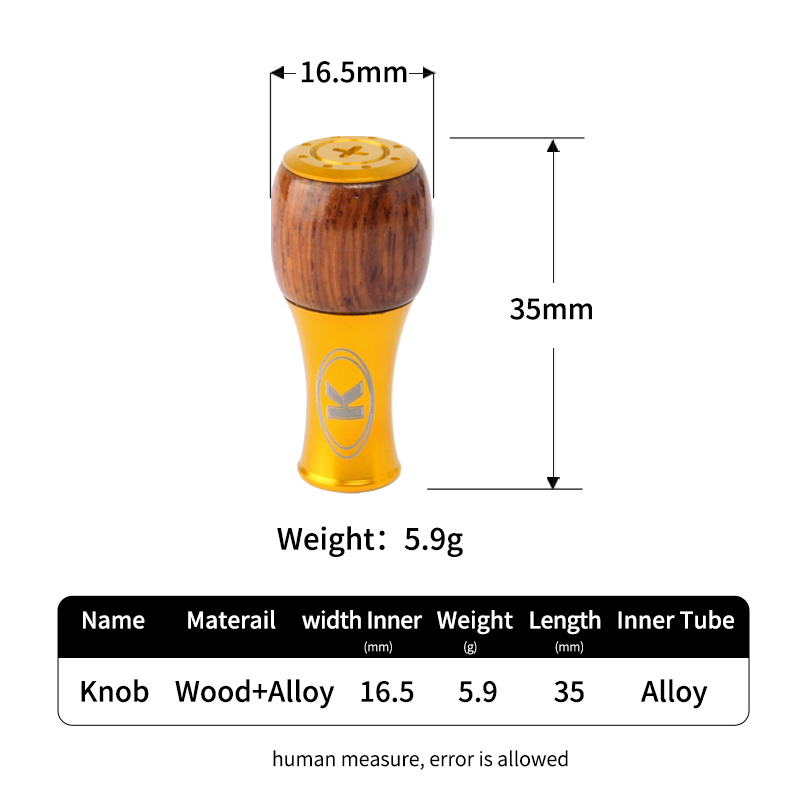 Umi 1pc Fishing Reel Wood Knob - Trolling Reel avis et prix