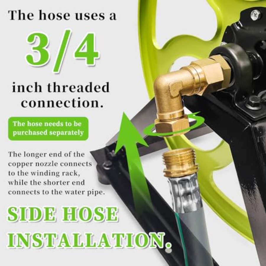Stainless Steel Garden Hose Re - Reel Handle avis et prix