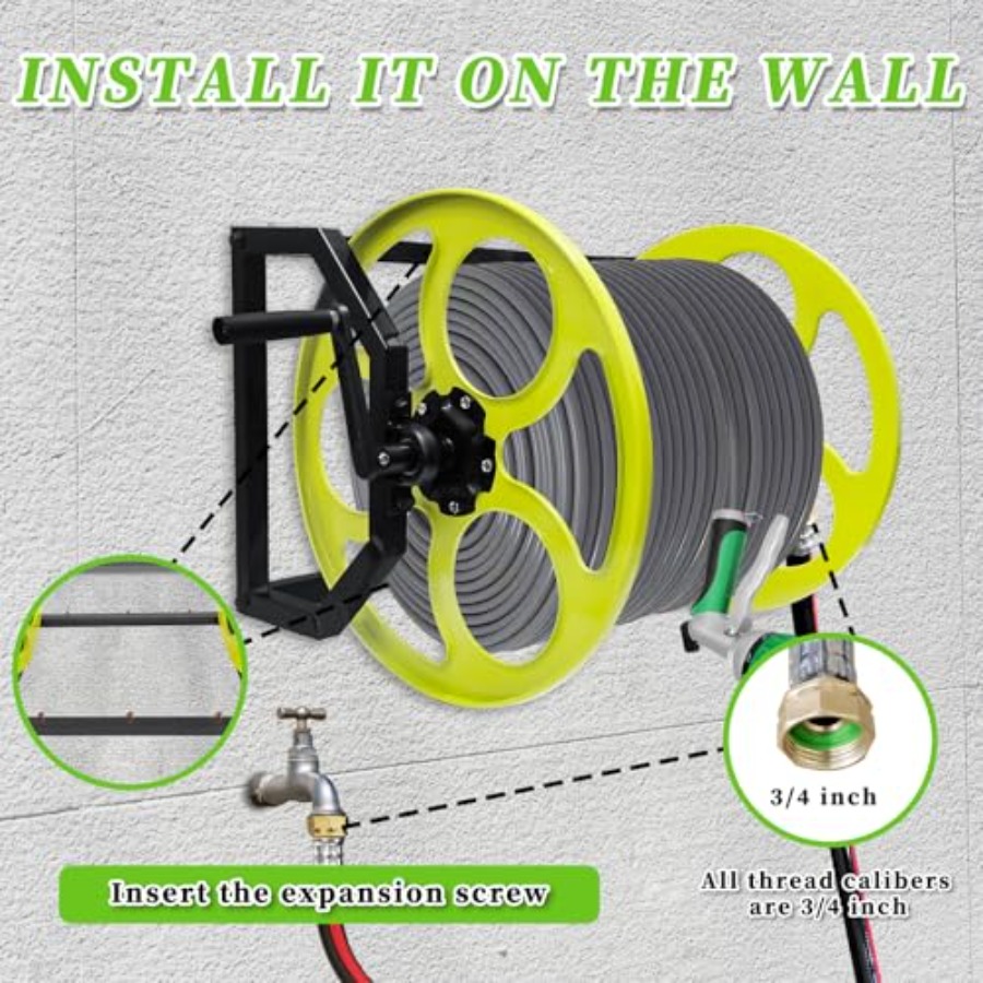 Heavy Duty Garden Hose Reel wi - Reel Handle avis et prix