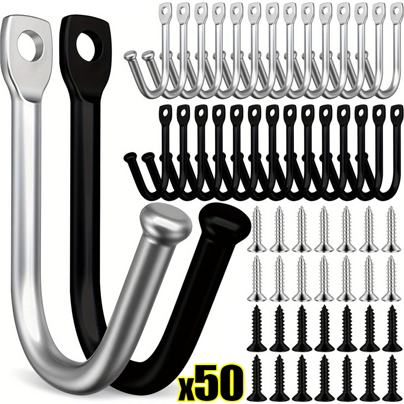 50/5Set J-shaped Metal Wall Ho - Reel Bag avis et prix