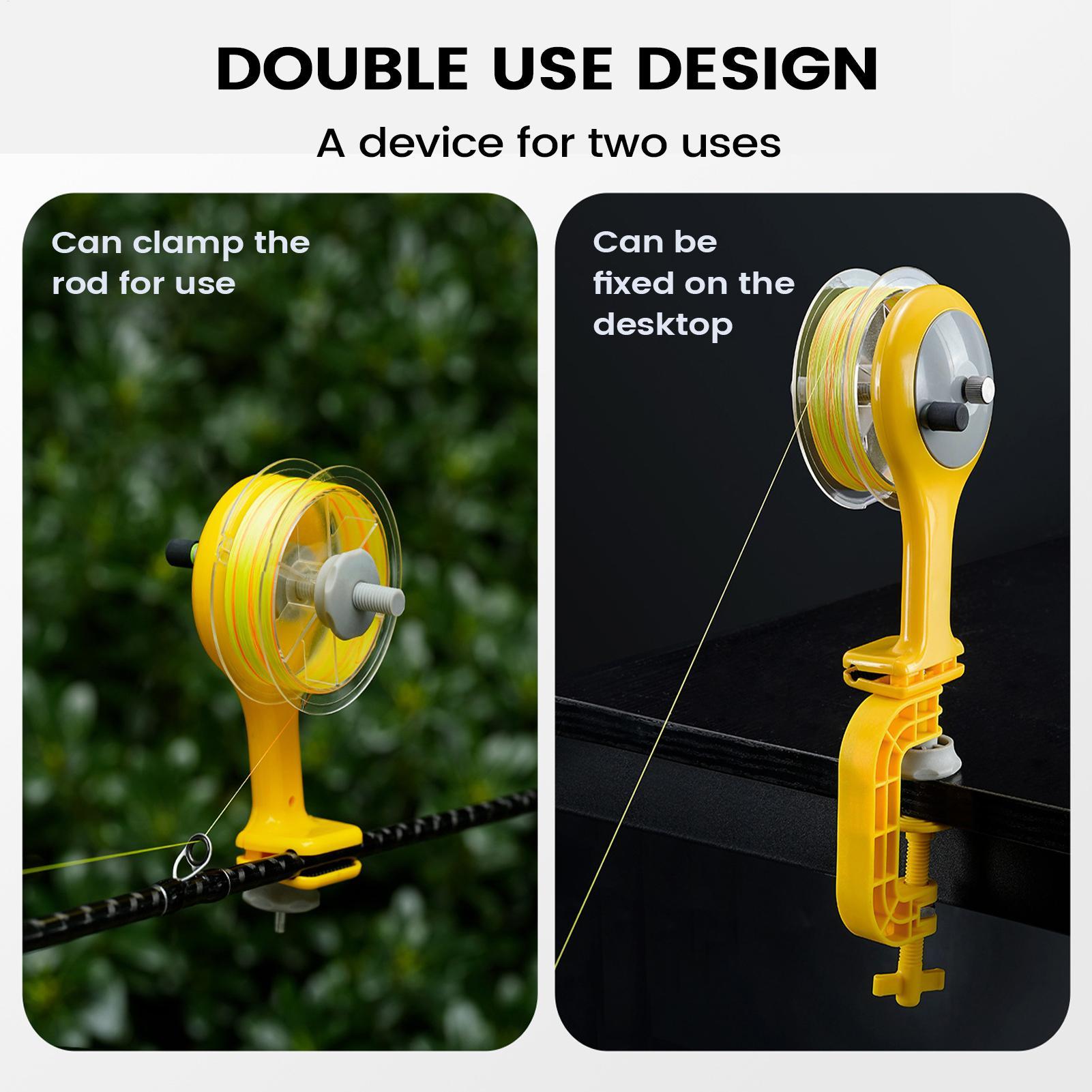 Fishing Line Spooler with Clam - Ice Fishing Reel avis et prix