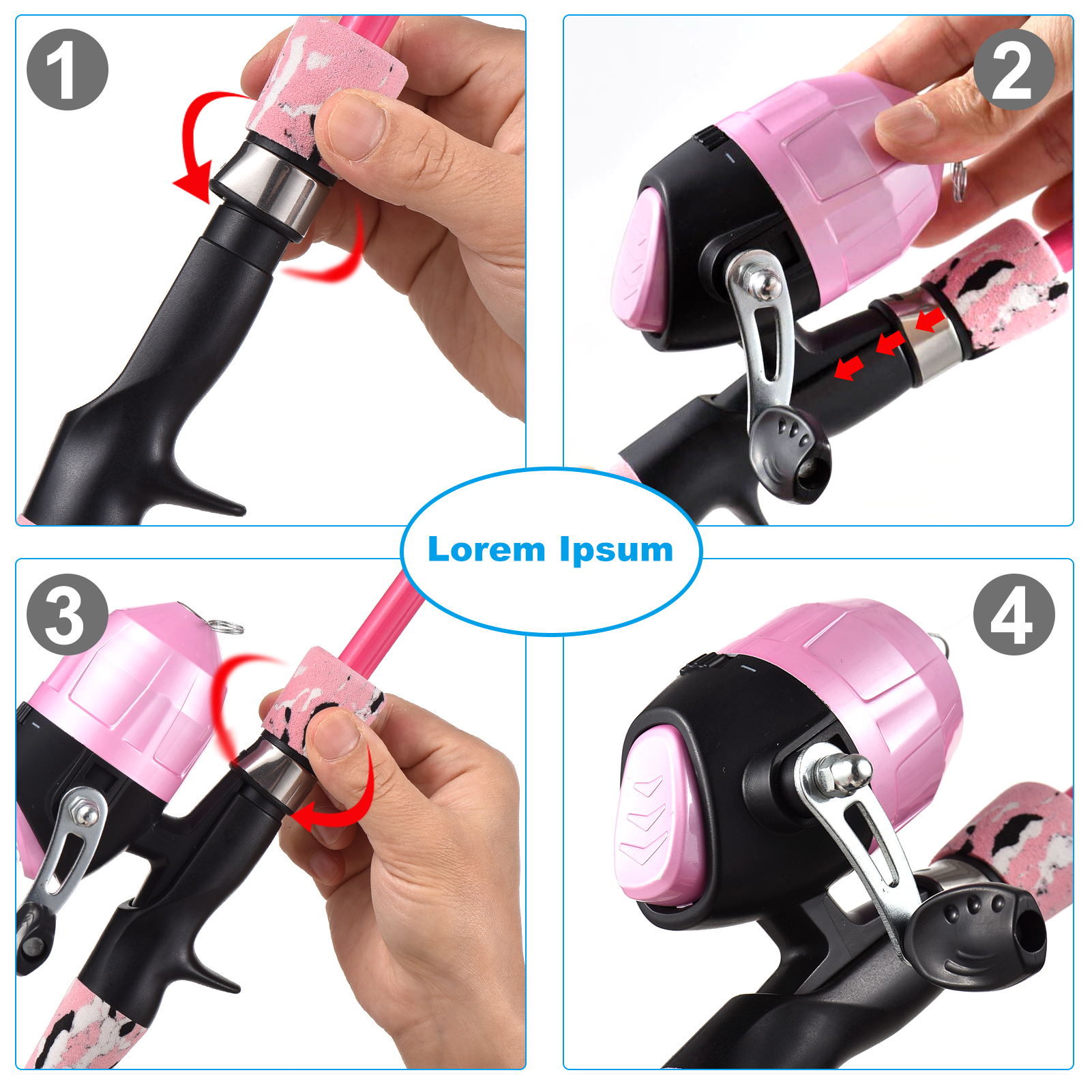 Kids Fishing Rod and Reel Comb - Spincast Reel avis et prix