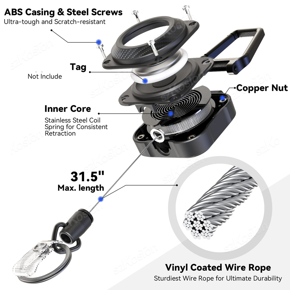 Retractable Keychain for Apple - Reel Cover avis et prix