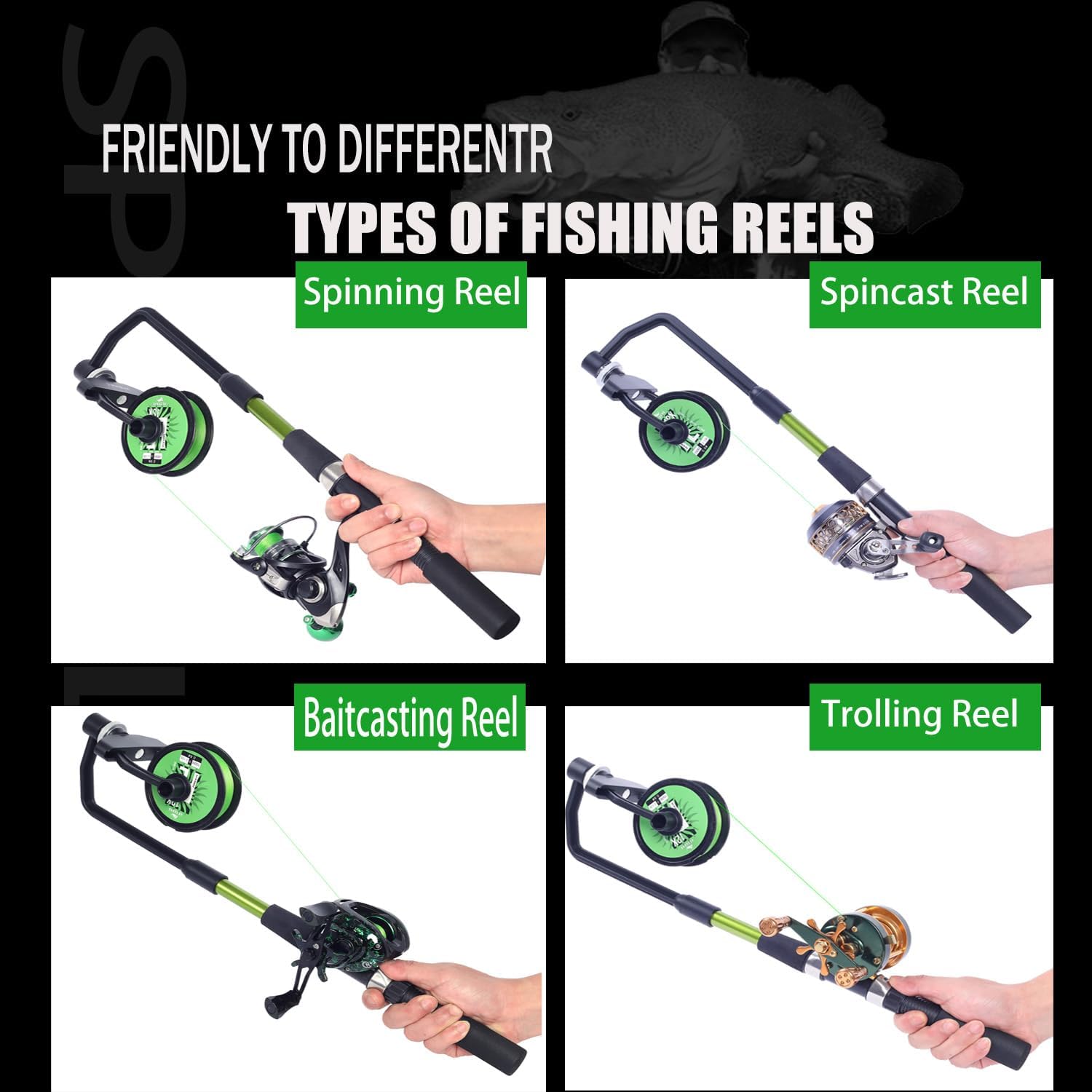 Fishing Line Spooler, Adjustab - Trolling Reel avis et prix