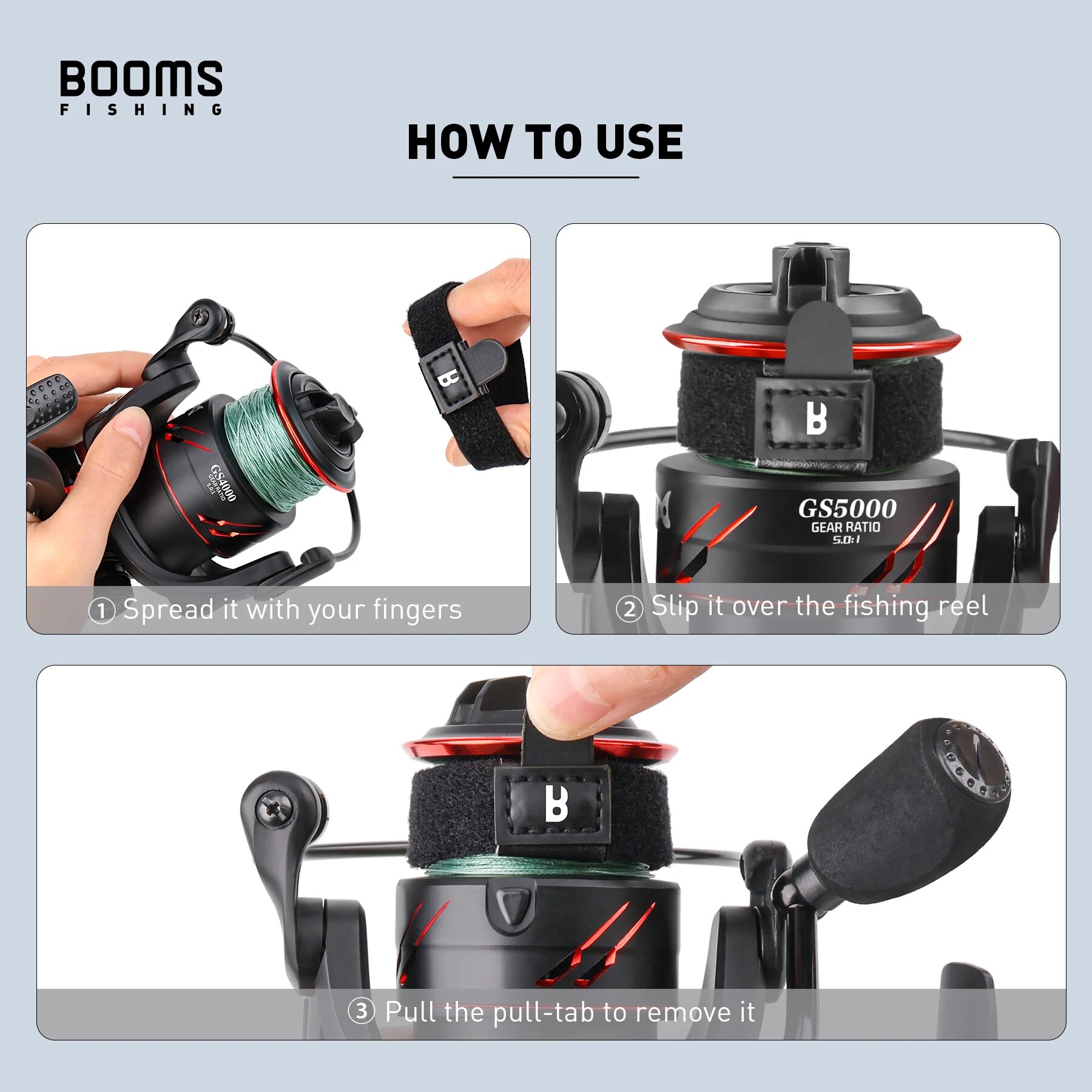Booms Fishing SB1 4Pcs Spinnin - Reel Cover avis et prix
